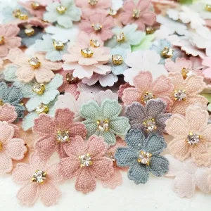 100pcs 23cm Rhinestone Flower Applique for DIY Clothes  Accessories