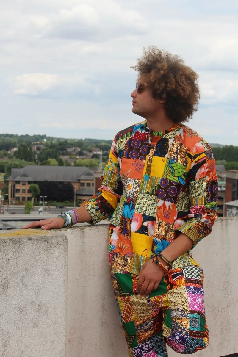 African Patchwork Suit - Aztec Festival Outfit