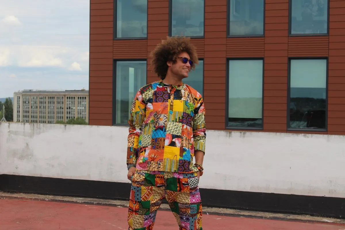 African Patchwork Suit - Aztec Festival Outfit