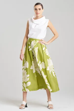 Andora Printed Cotton Poplin Maxi Skirt