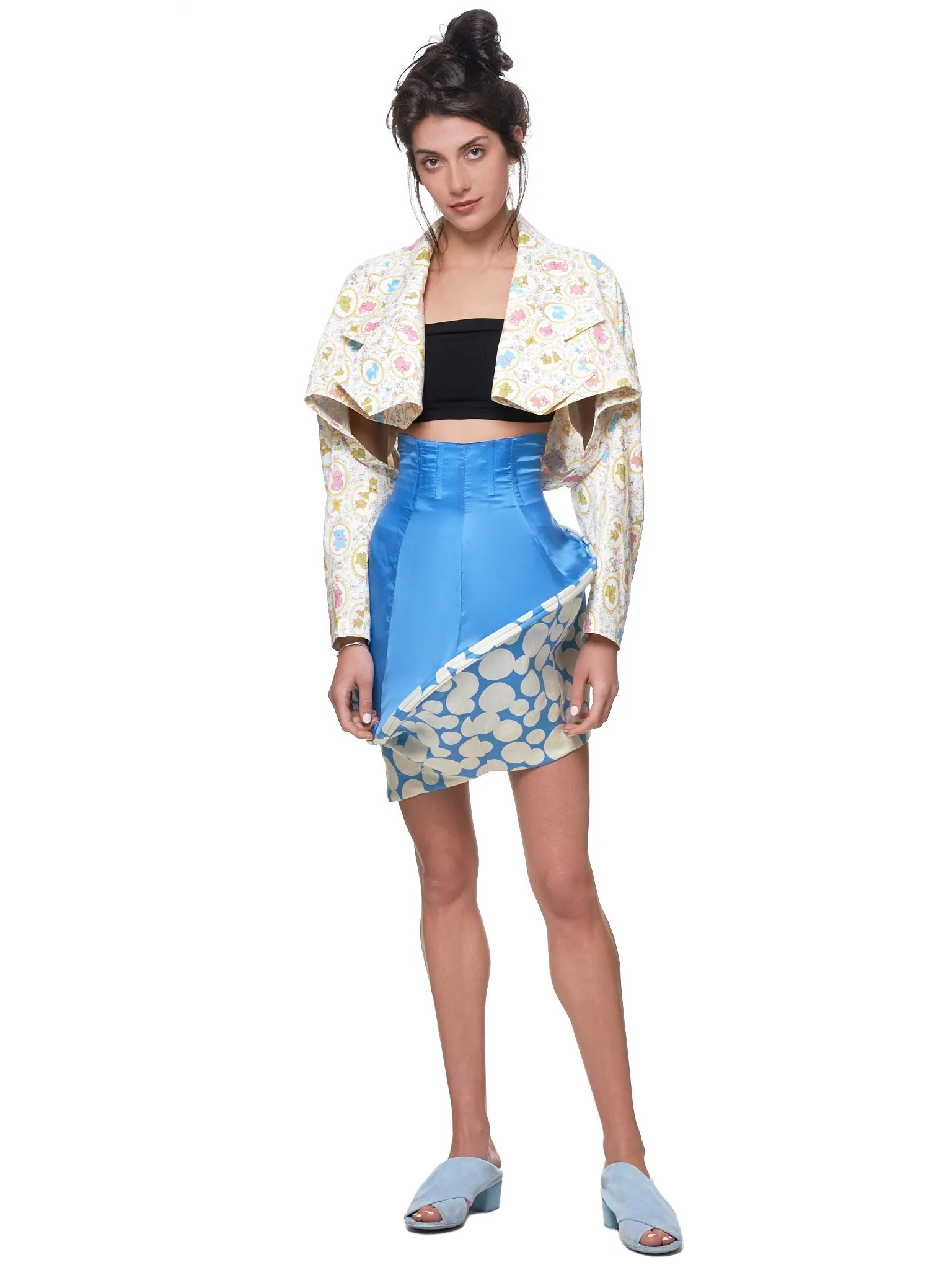 Asymmetrical Tube Skirt (JFSS19S031-BLUE)