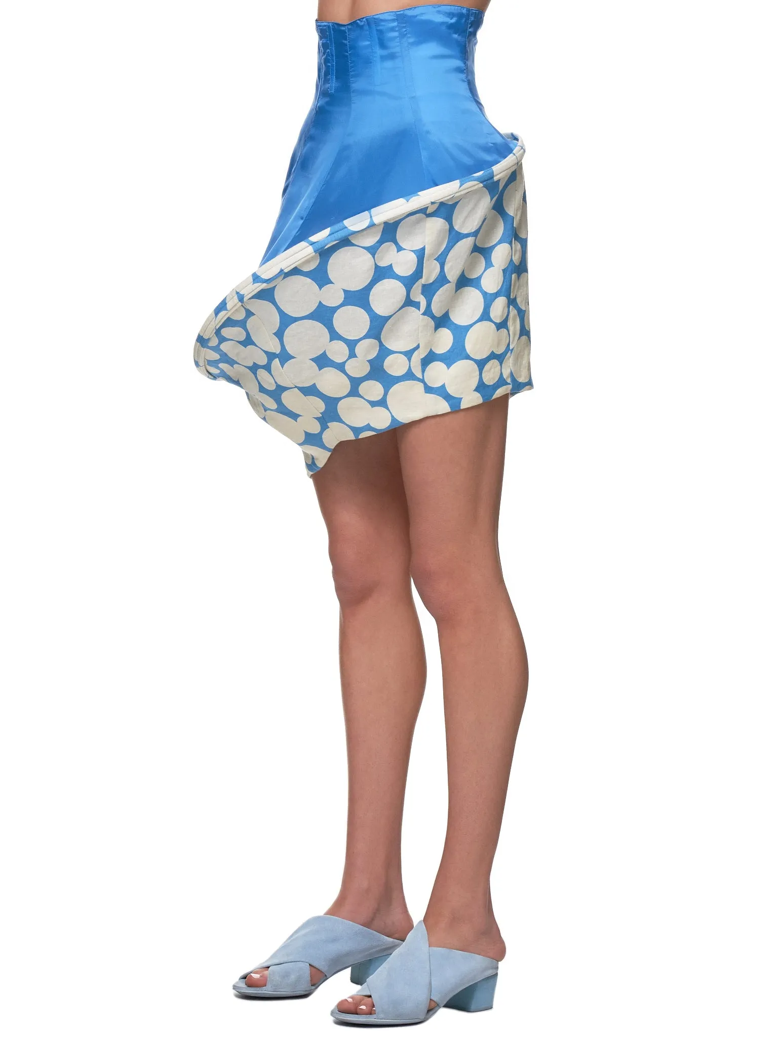 Asymmetrical Tube Skirt (JFSS19S031-BLUE)