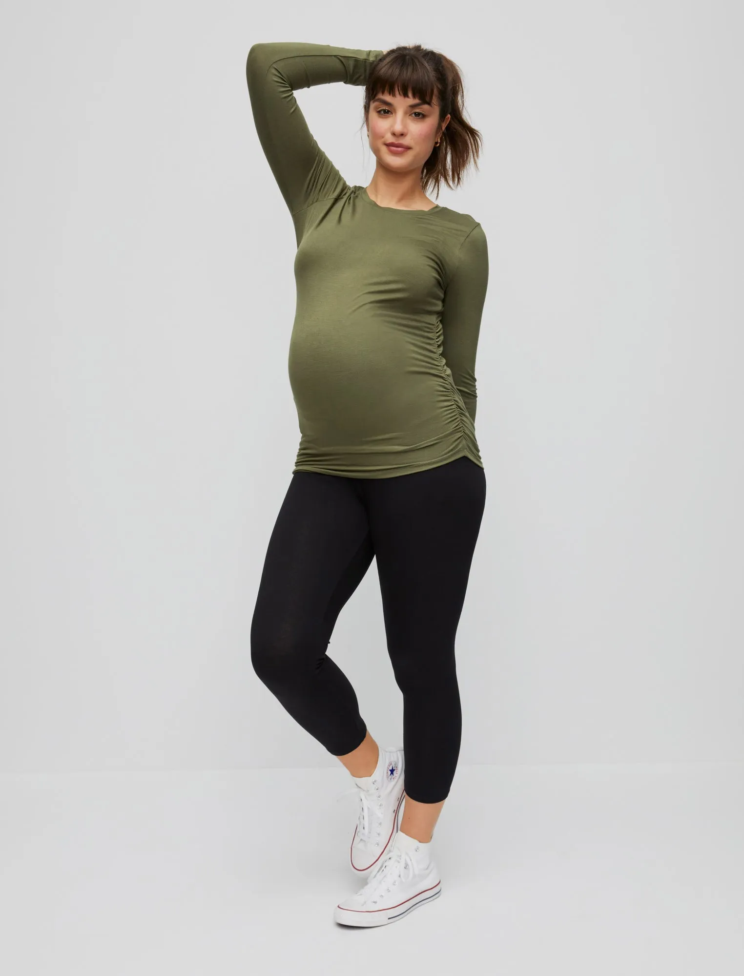 Basic Layering Secret Fit Belly® Maternity Crop Leggings