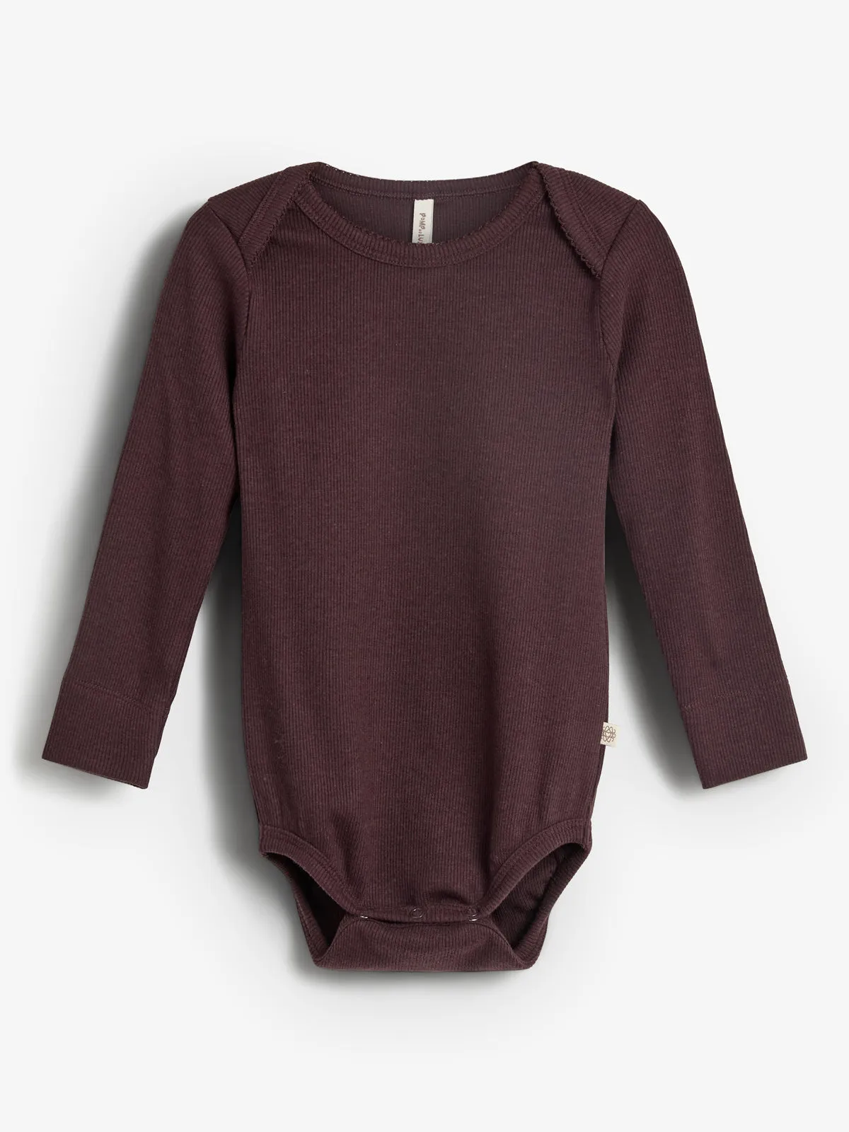 Basic Modal Rib Bodysuit - Little - Dark Purple