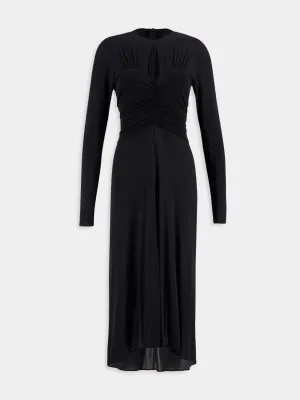 Black Jinelima Midi Dress