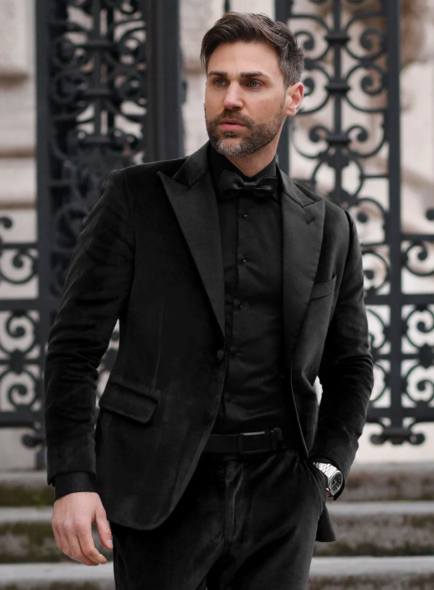 Black Velvet Tuxedo Jacket