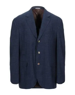 Brunello Cucinelli Man Blazer Dark blue 46 suit