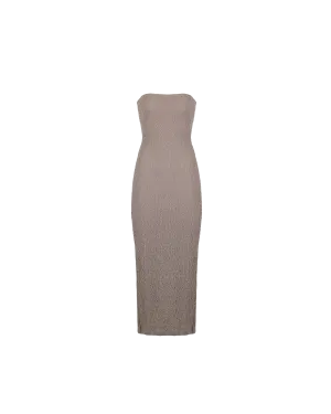 BUBBLE DRESS TAUPE