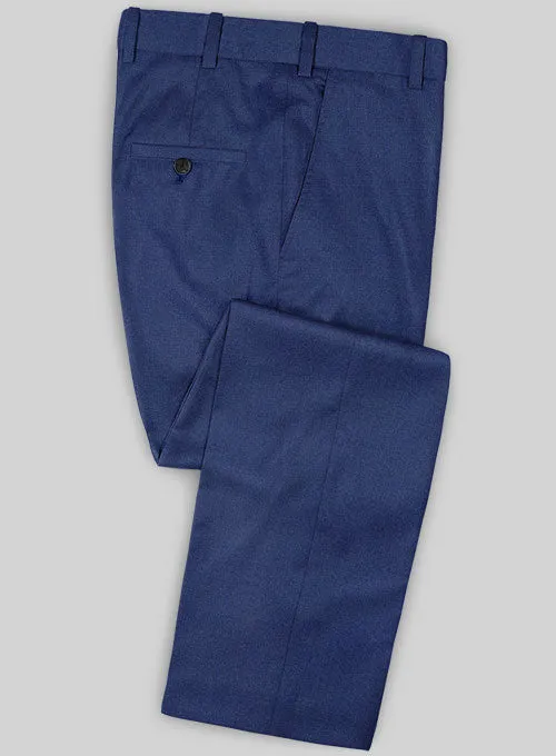 Caccioppoli Sun Dream Royal Blue Wool Silk Pants