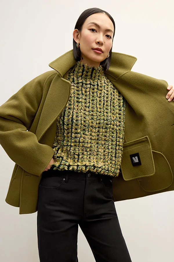 Calista Coat - Double-Face Wool :: Pistachio