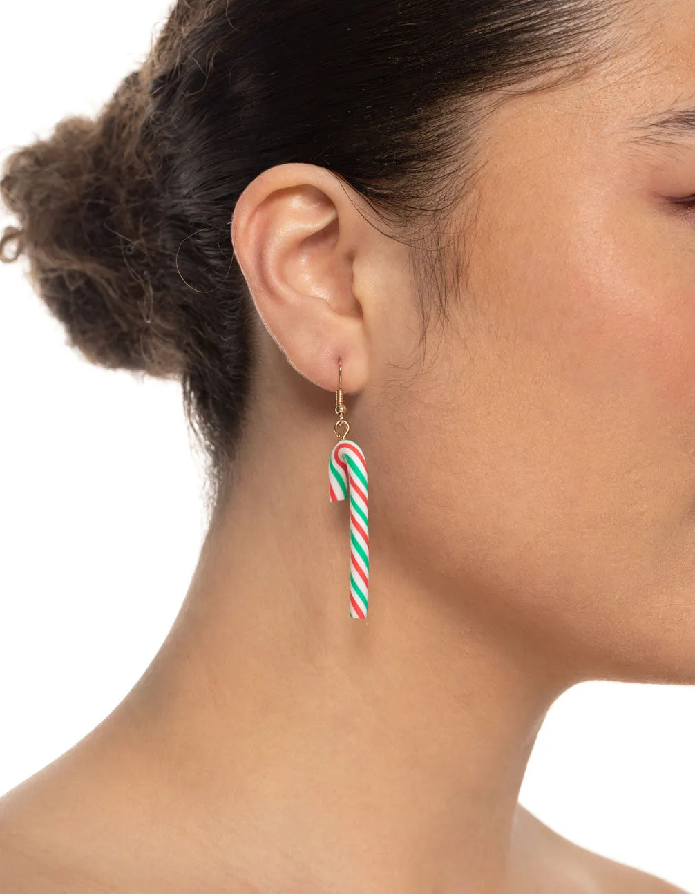 Candy Cane Drop Earrings