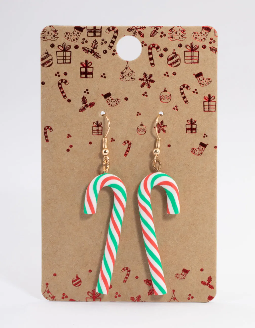 Candy Cane Drop Earrings