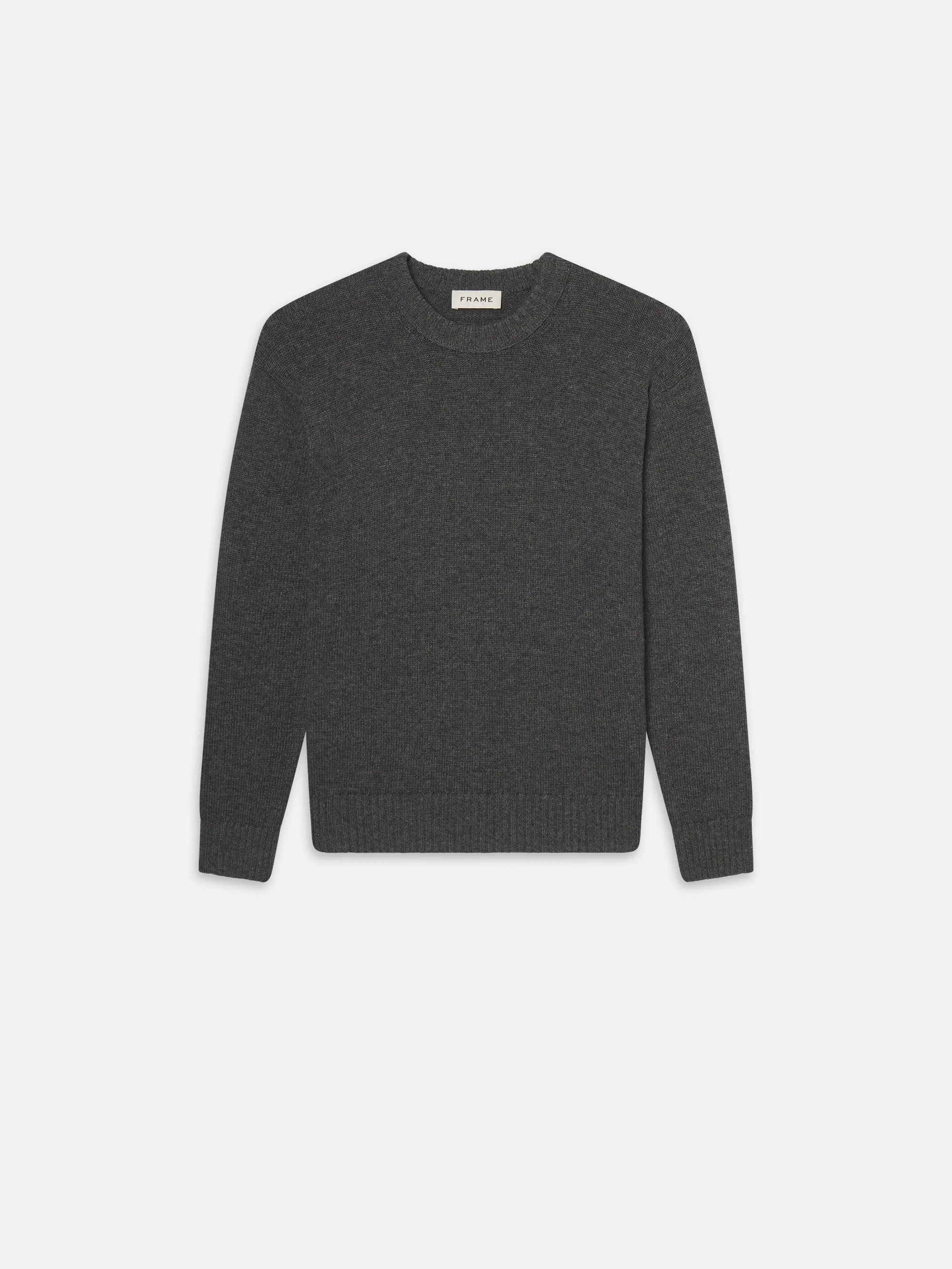 Cashmere Crewneck Sweater -- Dark Grey