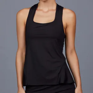 Chiquita Peplum-back Top (black)