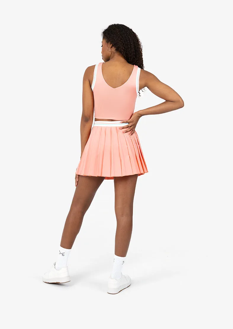 Club LC Vintage Pleated Skirt Peach FINAL SALE