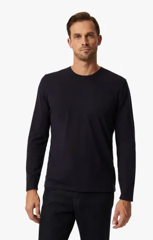 Crew Neck Sweater In Navy