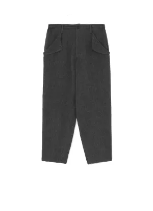 C/SOFT TWEED M-SEAM FLAP POCKET PANTS