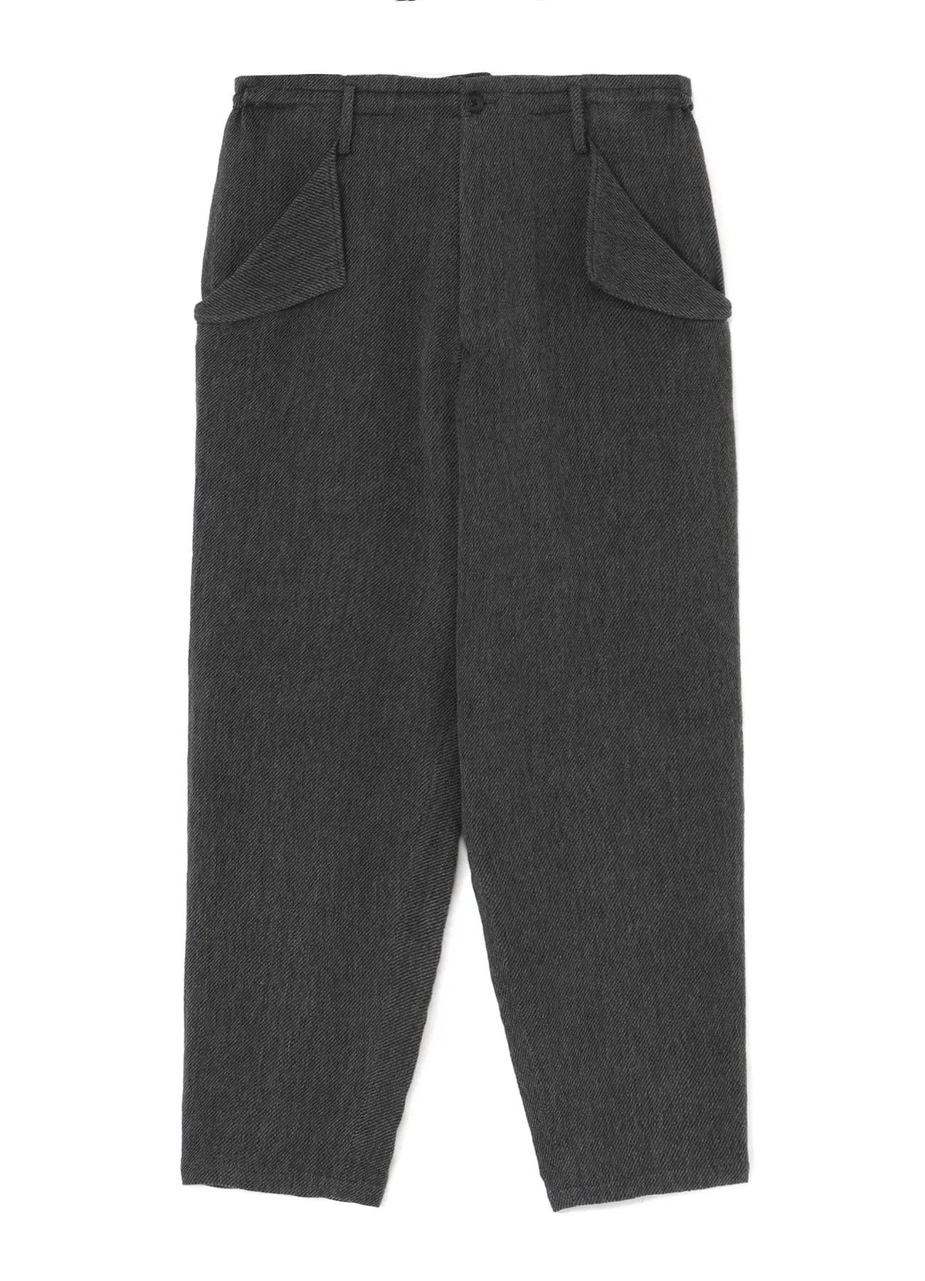 C/SOFT TWEED M-SEAM FLAP POCKET PANTS