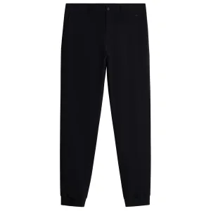 Cuff Double Weave Stretch Jogger Pants Black - AW24