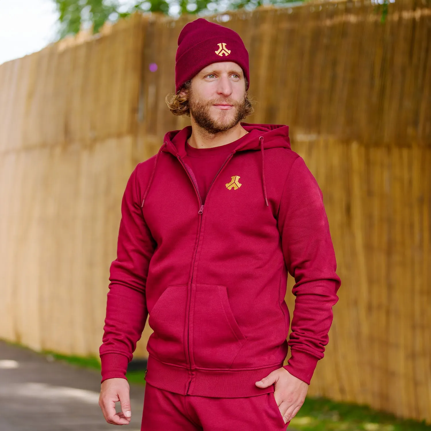 Defqon.1 Essential bordeaux hooded zip