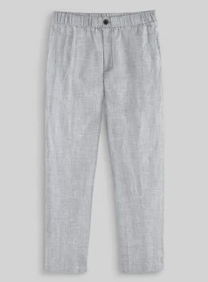 Easy Pants Italian Zod Light Gray Linen