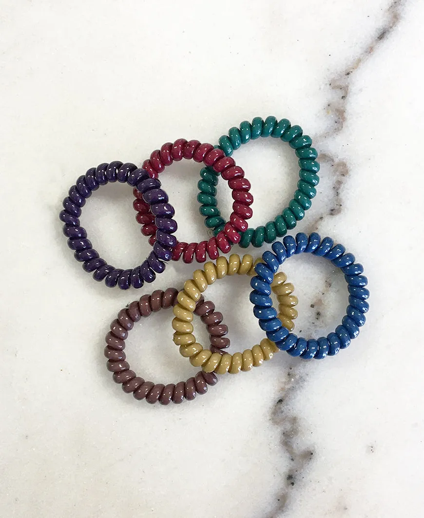 Fall Colors Cord Hair Tie Set