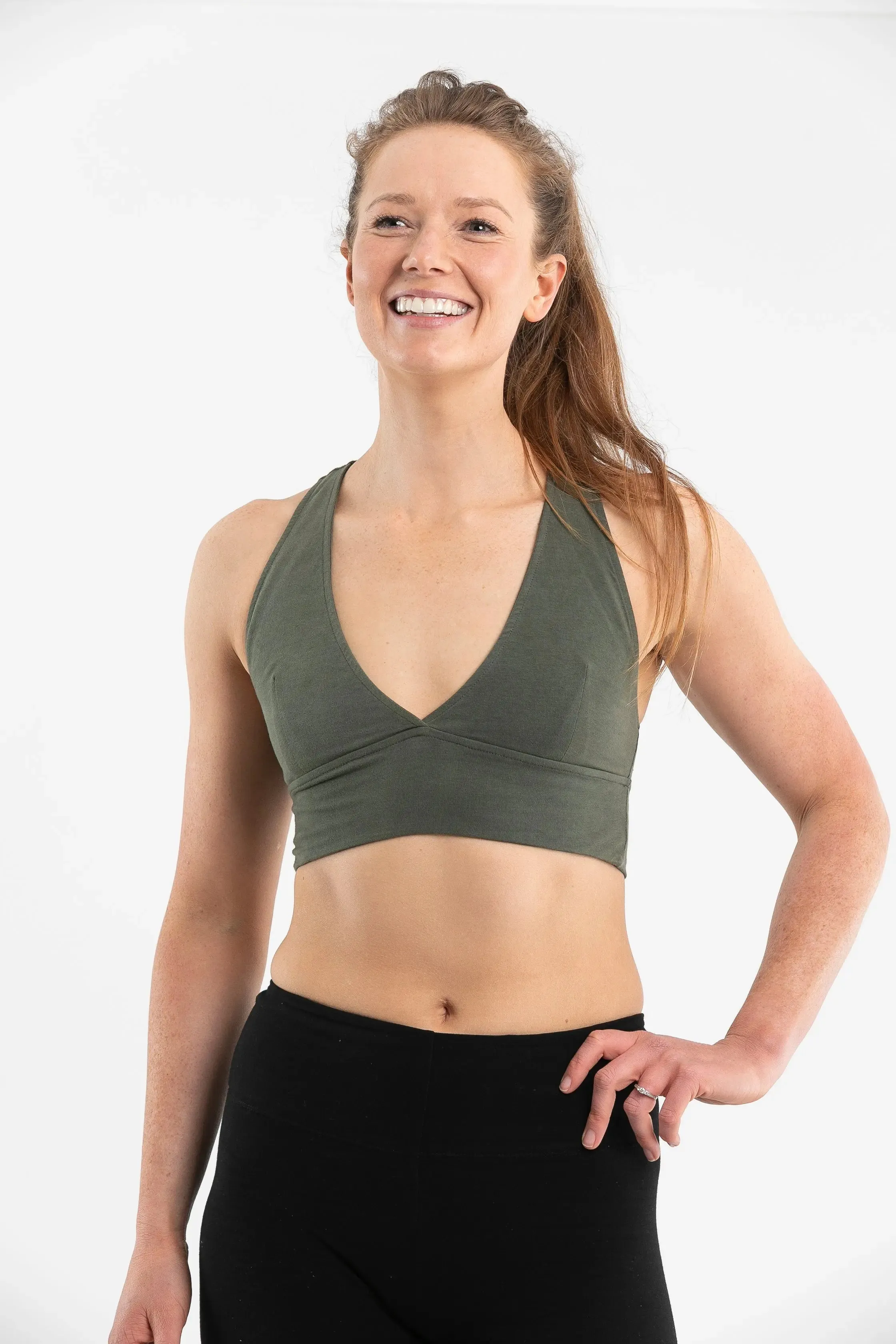 Feminine Organic Bra | Khaki