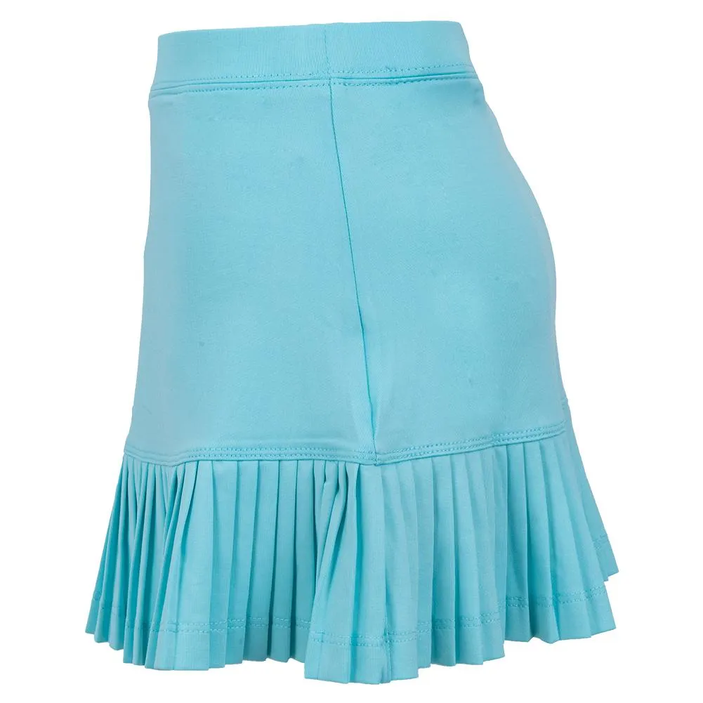 Girls' Mini Pleat Tennis Skort Aqua