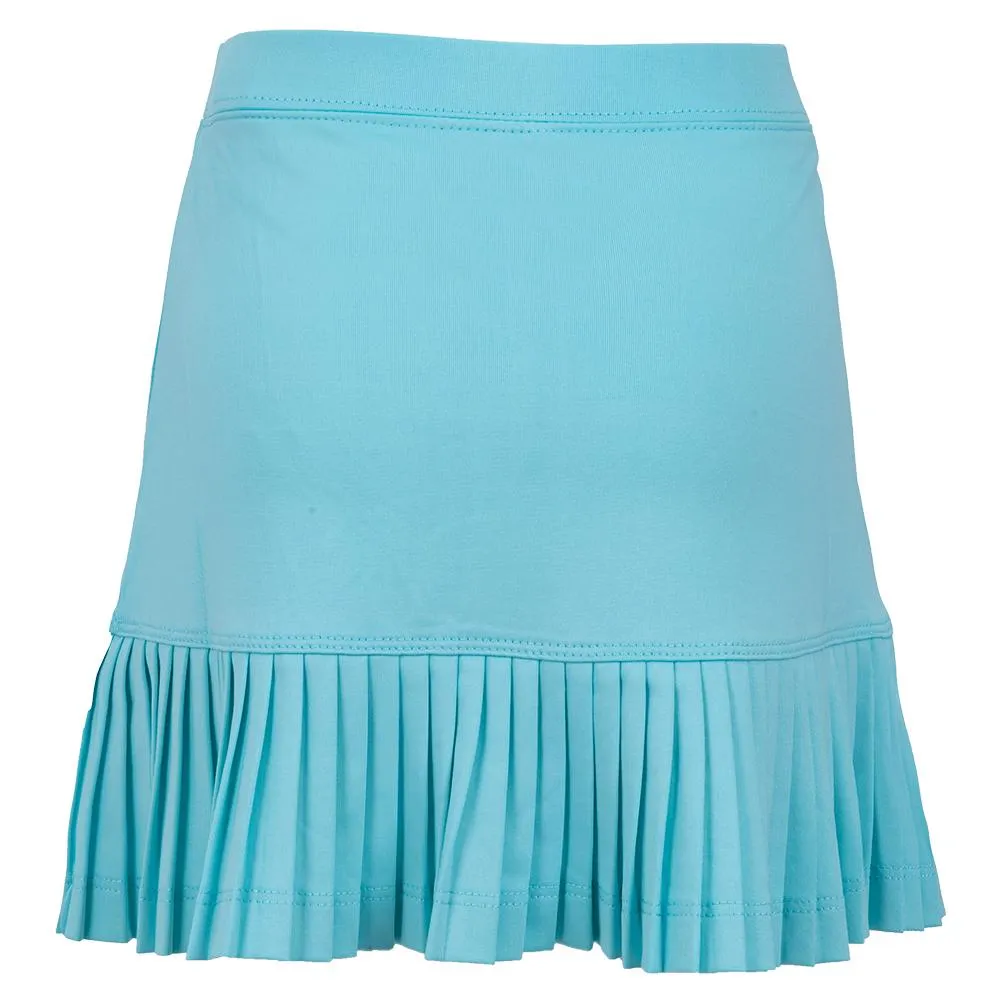 Girls' Mini Pleat Tennis Skort Aqua