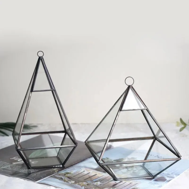 Glass Geometric Shape Terrarium Ideal for Plants