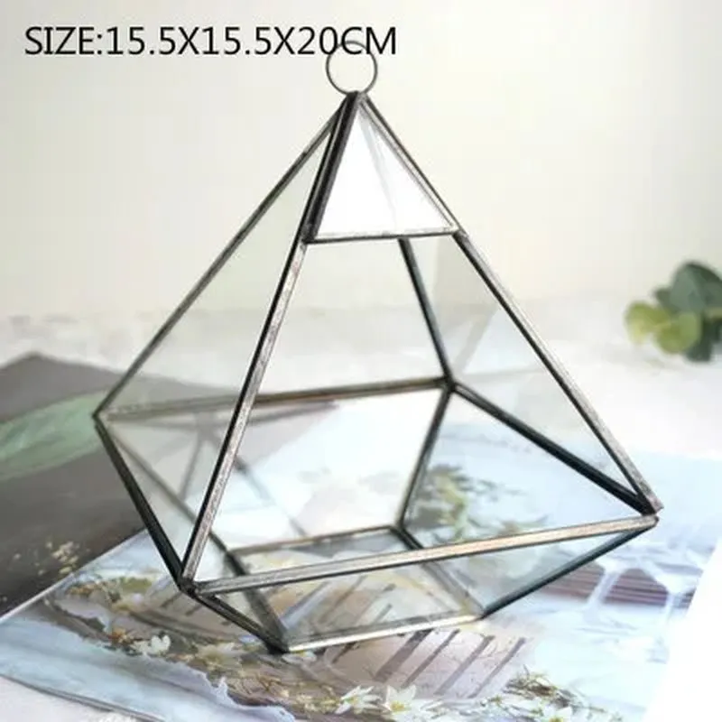 Glass Geometric Shape Terrarium Ideal for Plants