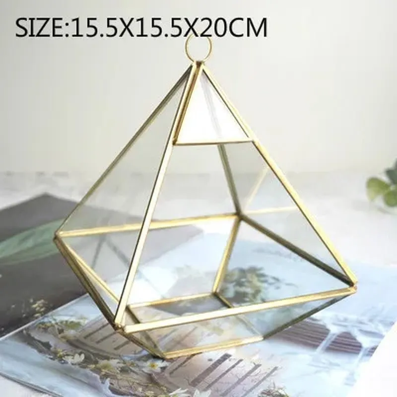 Glass Geometric Shape Terrarium Ideal for Plants