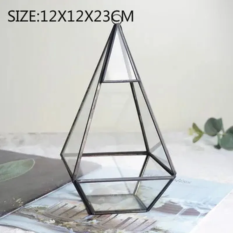 Glass Geometric Shape Terrarium Ideal for Plants