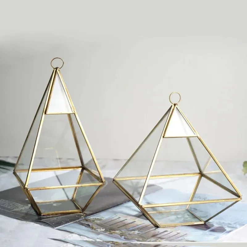 Glass Geometric Shape Terrarium Ideal for Plants