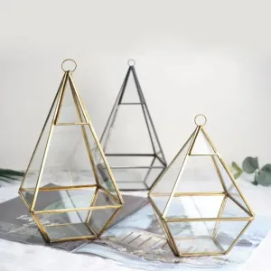 Glass Geometric Shape Terrarium Ideal for Plants