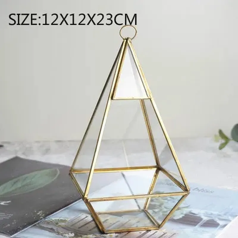 Glass Geometric Shape Terrarium Ideal for Plants