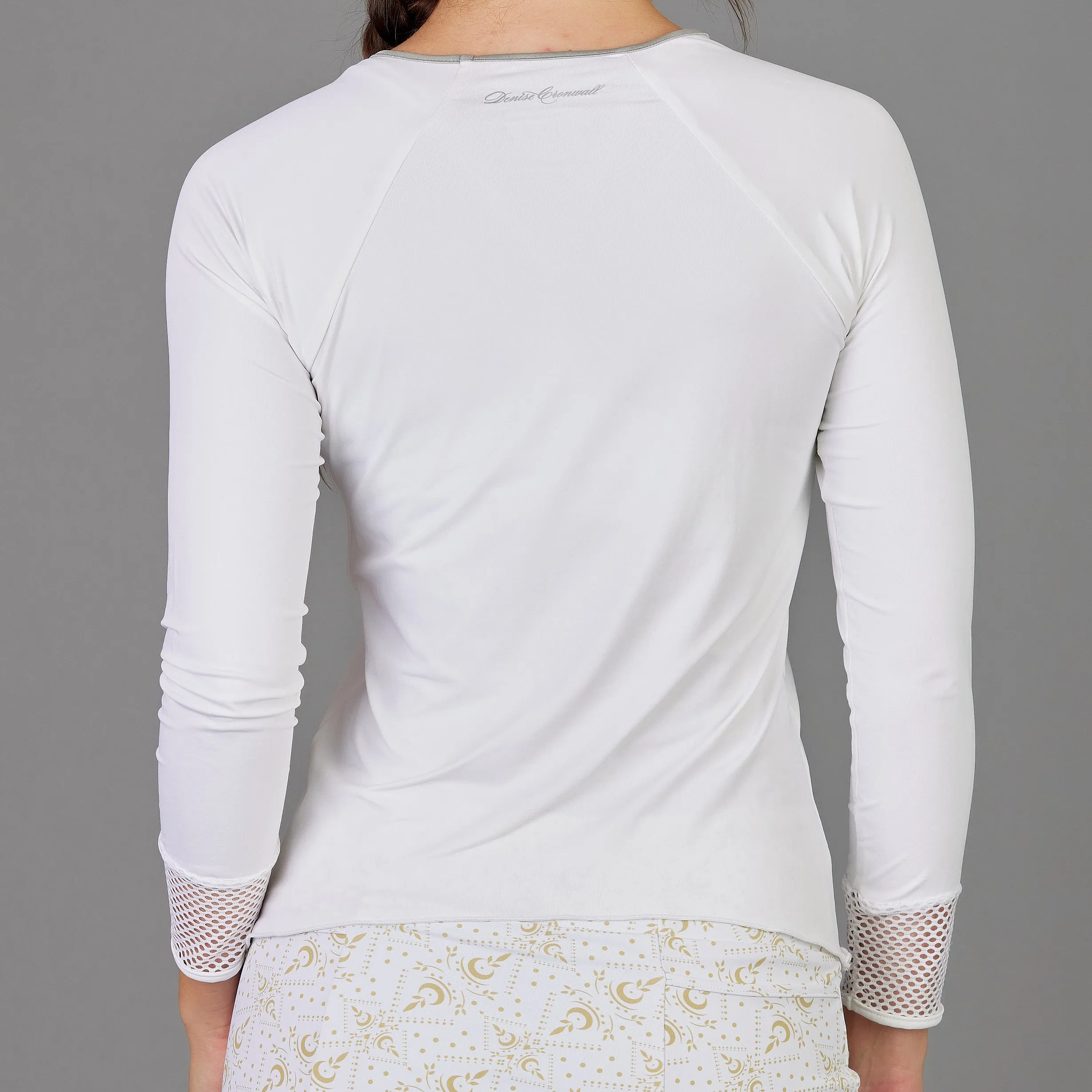 Golden White Long-Sleeve Top