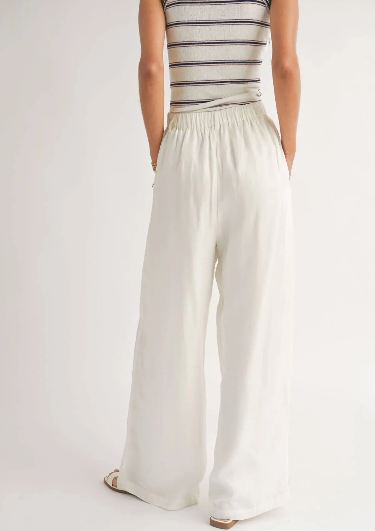 Heritage Wide Leg Pants - White