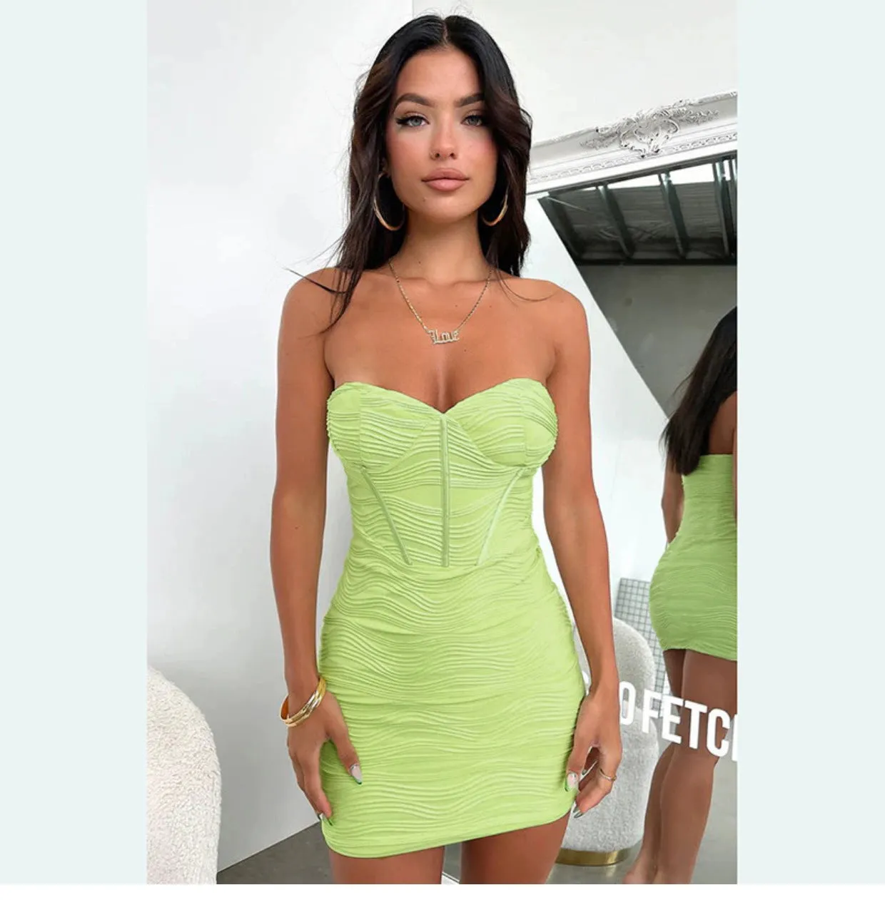 Jenia Strapless Bodycon Mini Dress