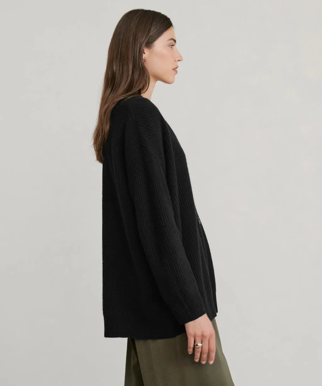 Jenni Kayne - Cashmere Cocoon Cardigan in Black