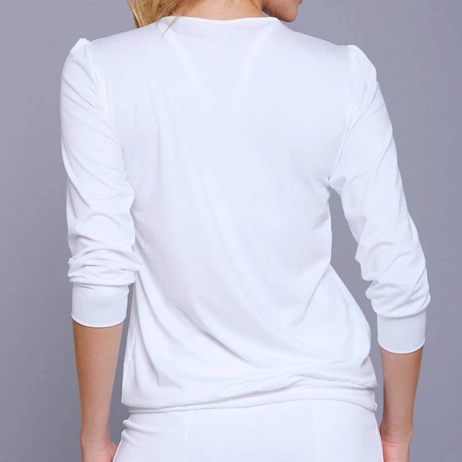 Juliette Sleeve Top (white)