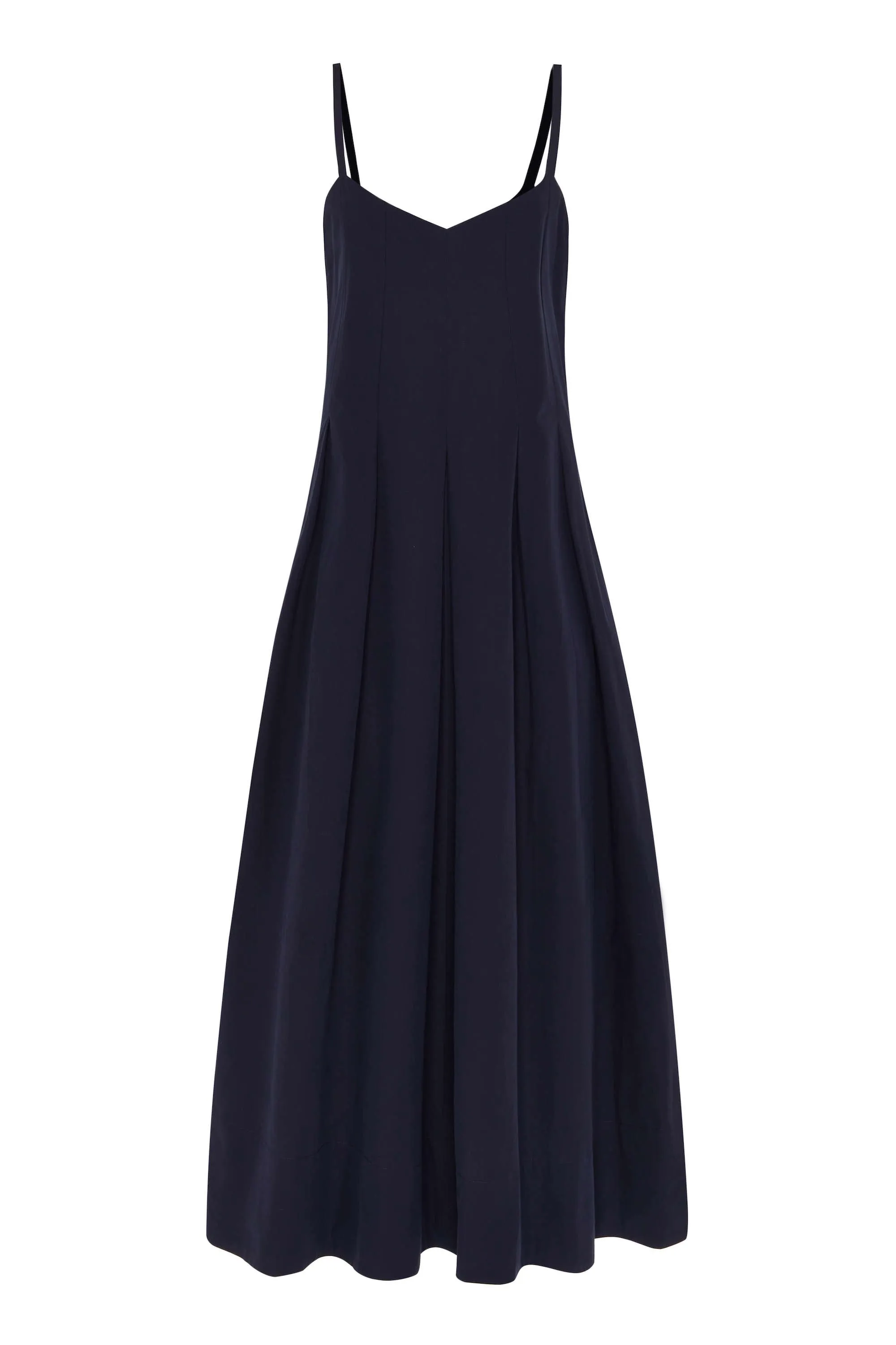 Kate Dress Navy Cotton Poplin