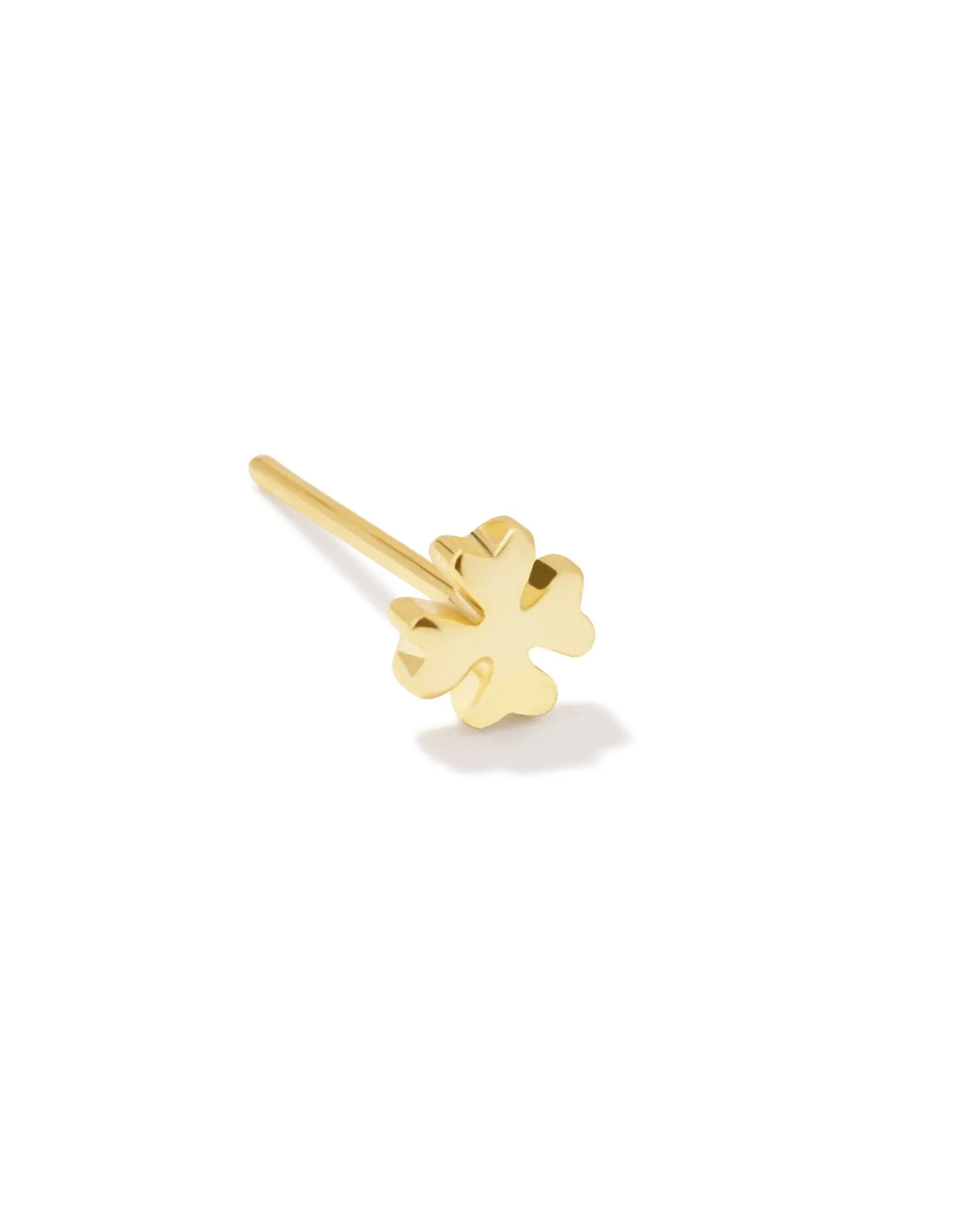 Kendra Scott Clover Single Stud Earring in Gold