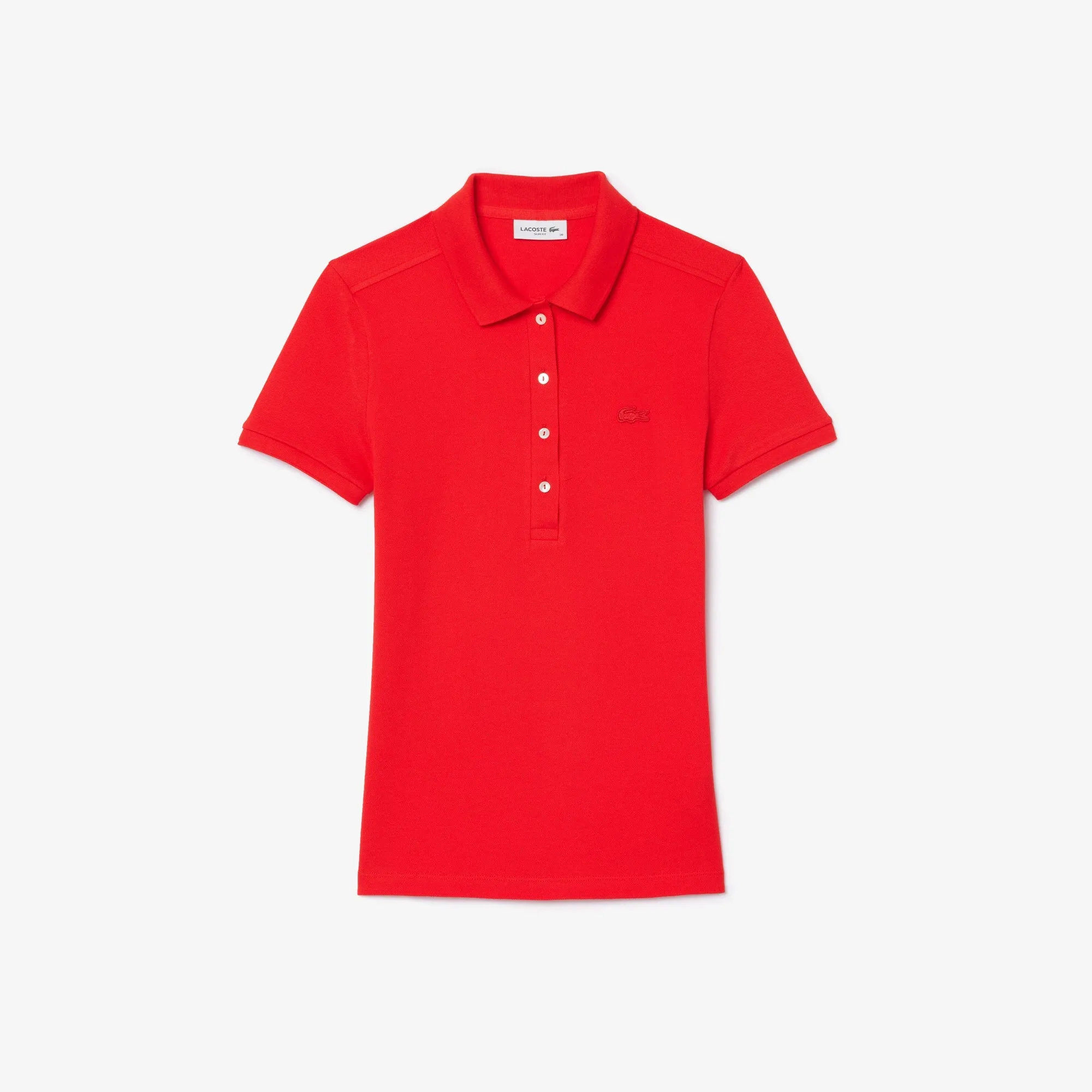 Lacoste Women's Slim fit Stretch Cotton Piqué Polo Shirt