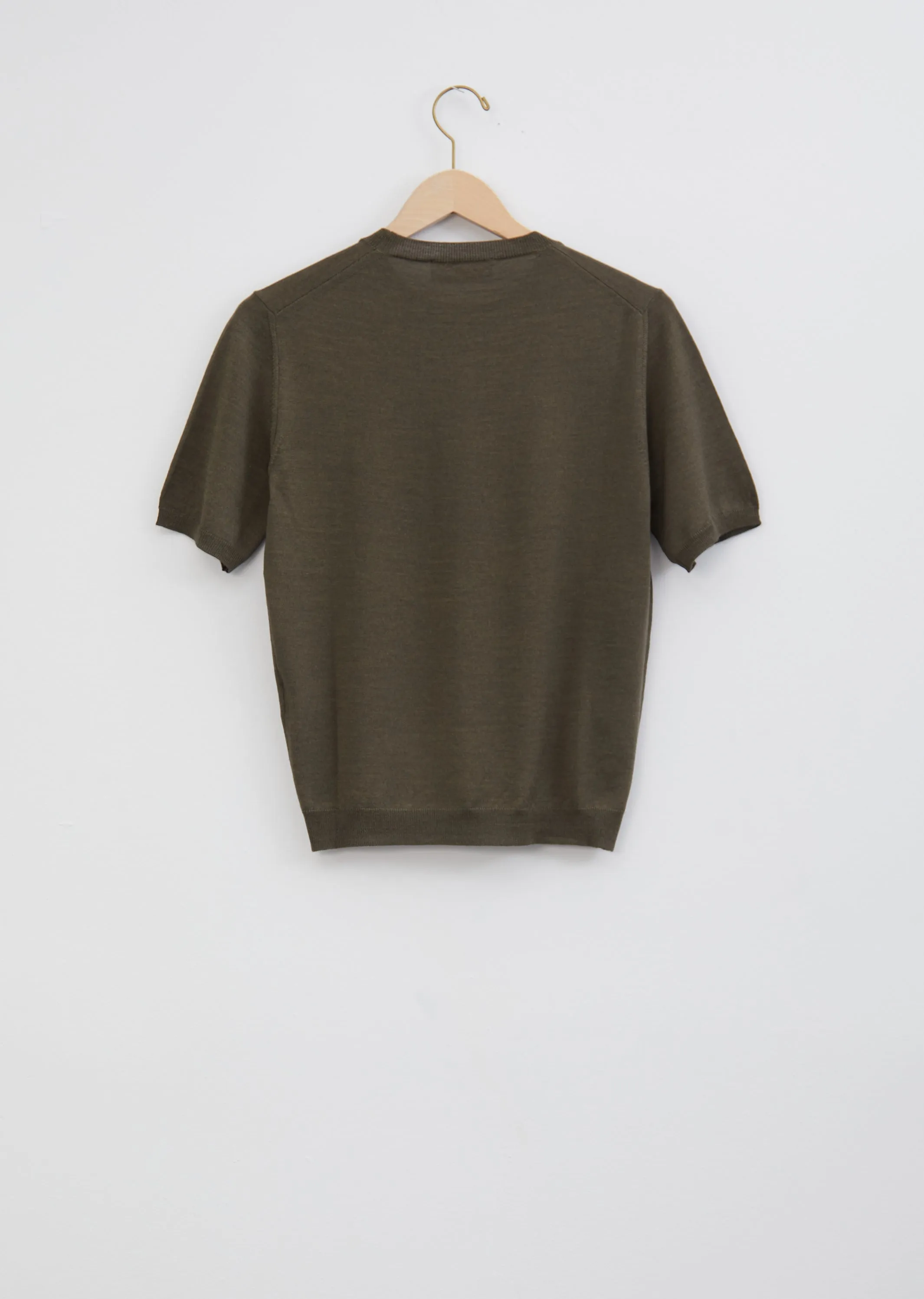 Lara Wool Crewneck — Olive