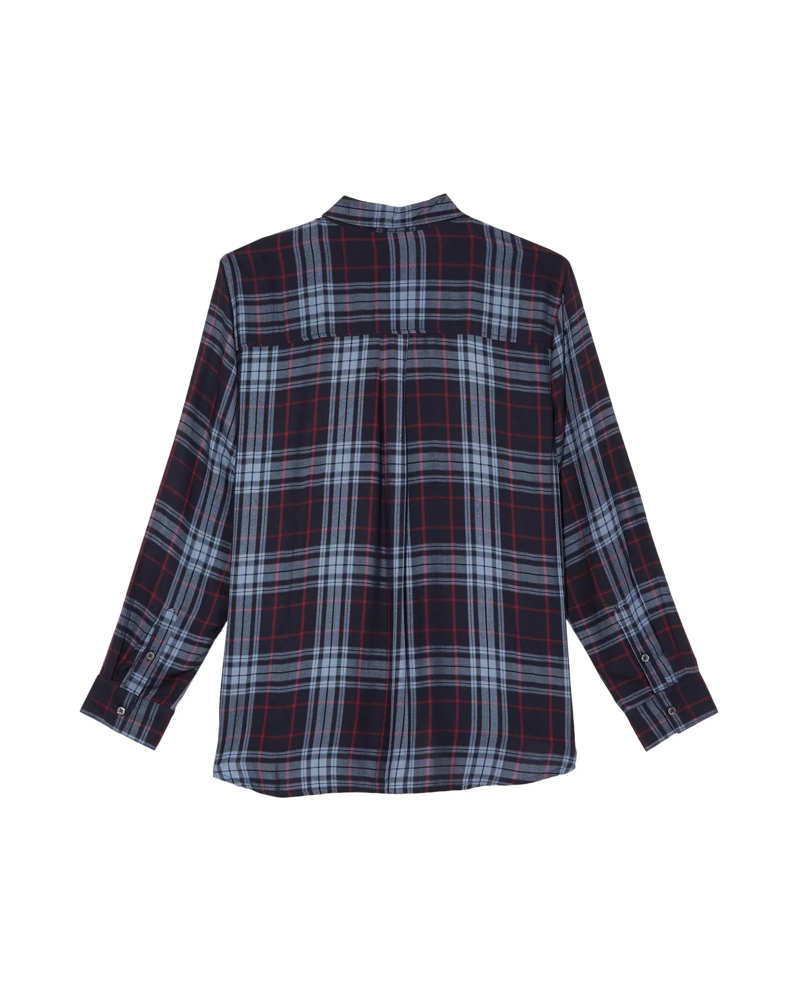 Lorelei Plaid Button-Down Shirt | Navy / Light Blue