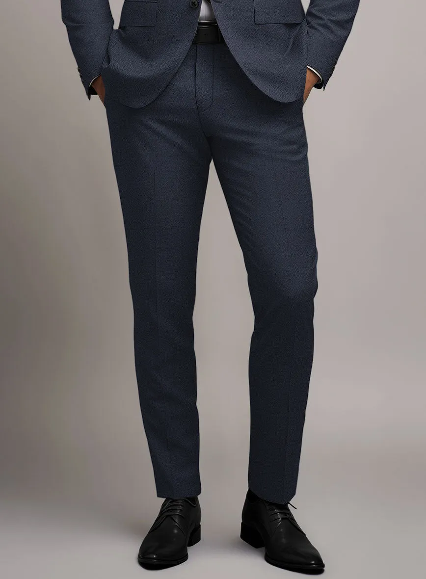 Marco Stretch Navy Blue Wool Pants