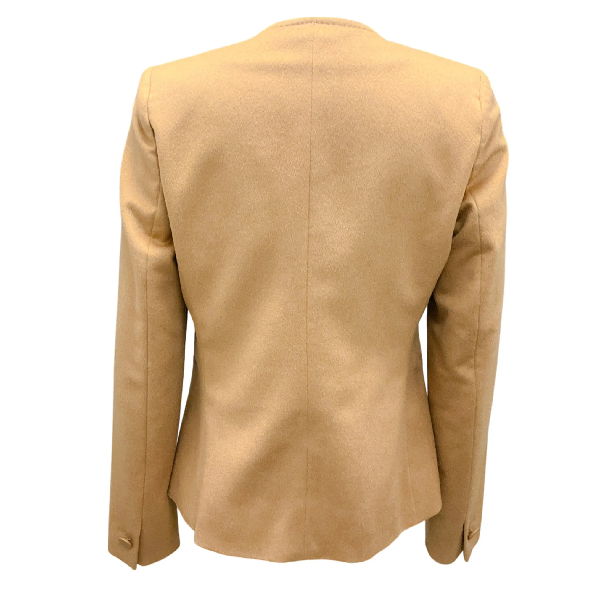 Max Mara Tan One-Button Camel Hair Jacket