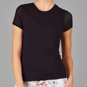 Mesh Short Sleeve Top (black)