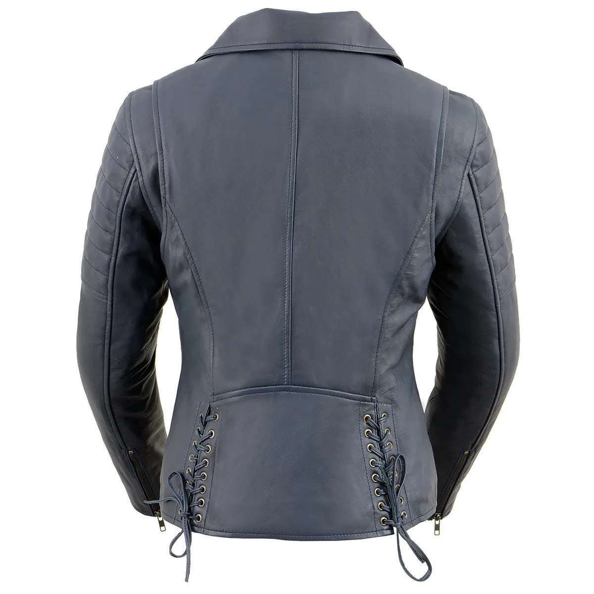 Milwaukee Leather Women's Duchess Blue Motorcycle Style Fashion Casual